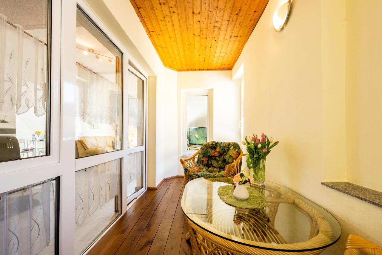 Waldblickwohnung Mit Schoener Terrasse Und Kamin Sebnitz Exterior foto